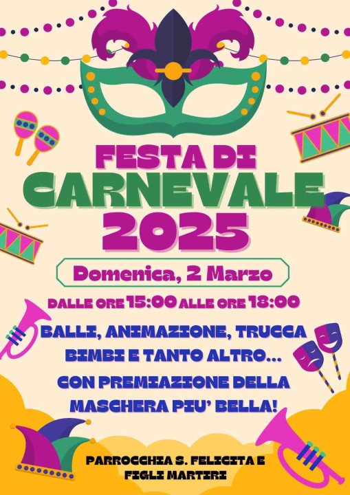 Immagine di FESTA DI CARNEVALE 2025